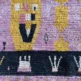 Large new purple Boujad Berber rug 165x270 cm