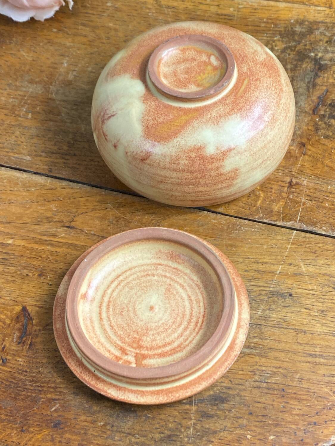 Sugar bowl, glazed stoneware sweet jar