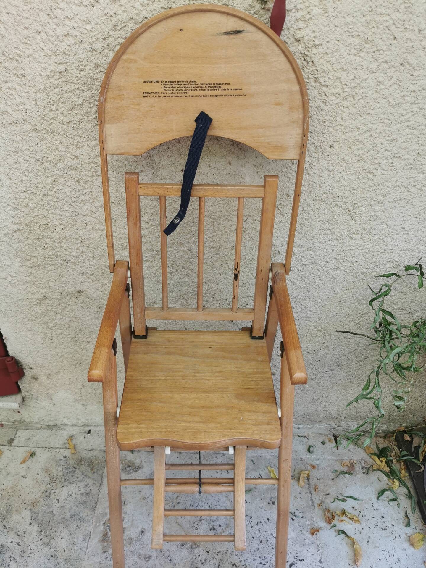Wooden high chair