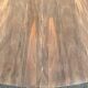 Round extendable dining table Louis XVI stripped in walnut 1960 190cm