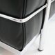 Pair of LC2 armchairs Perriand, Le Corbusier, Jeanneret, ed. Cassina