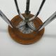 JIDE Limoges workshop / industrial stool leather / chrome metal