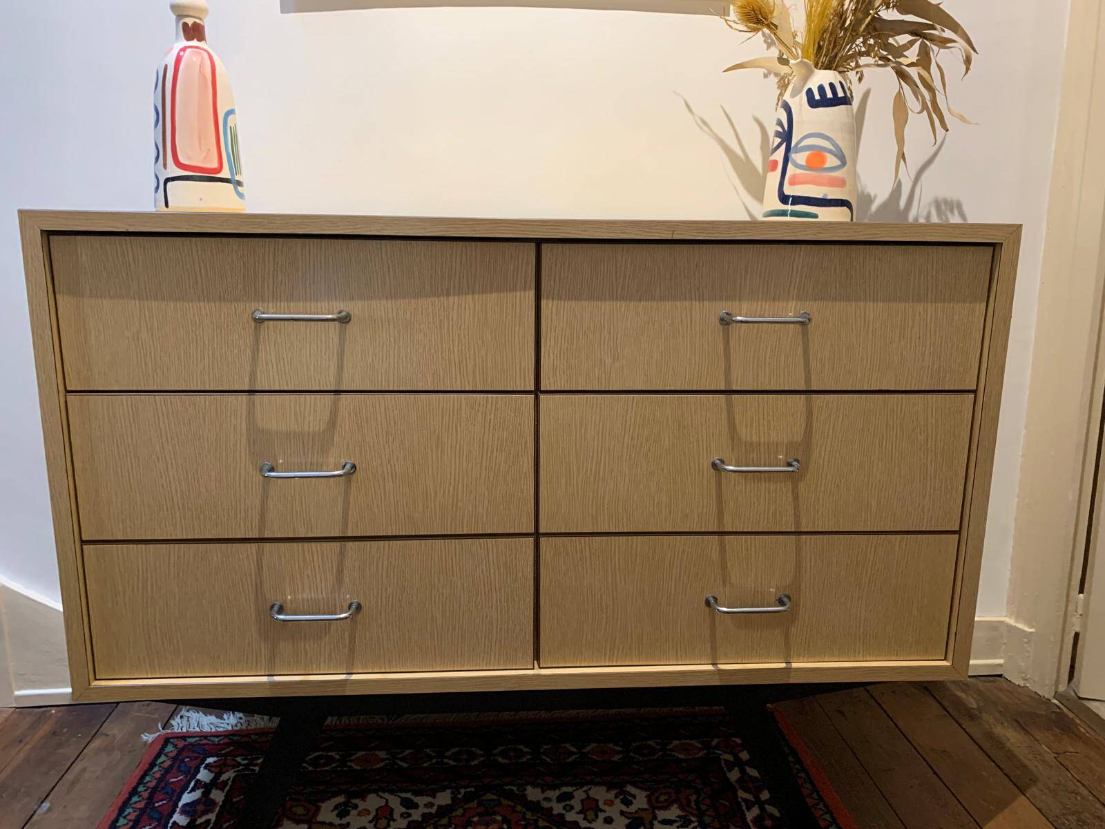 Double commode en formica vintage