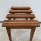 2 old English luggage rack in bronze and 19th century wood