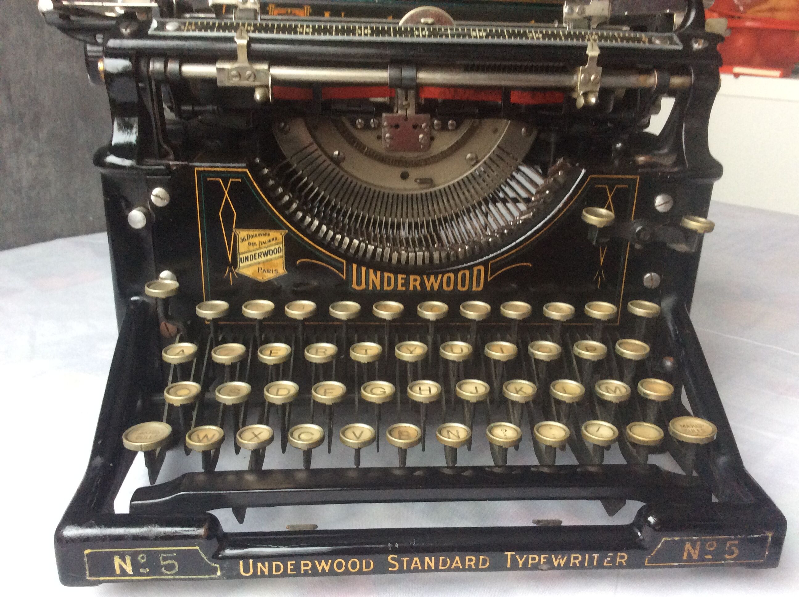Old Underwood typewriter