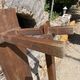 Solid oak farmhouse bench 140cm for rustic farmhouse table 1950