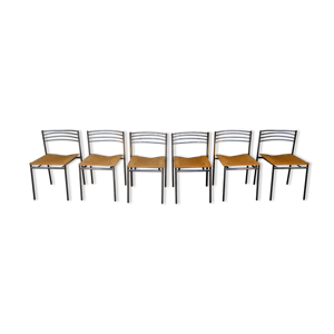 lot de 6 chaises en métal