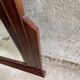 Large mirror of vintage art deco wooden fireplace 119 cm / 93 cm
