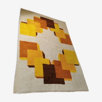 Seventies wool carpet made in Holland 300x200 cm