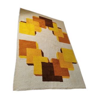 Seventies wool carpet made in Holland 300x200 cm