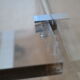 Table basse en plexiglas Michel Dumas vintage
