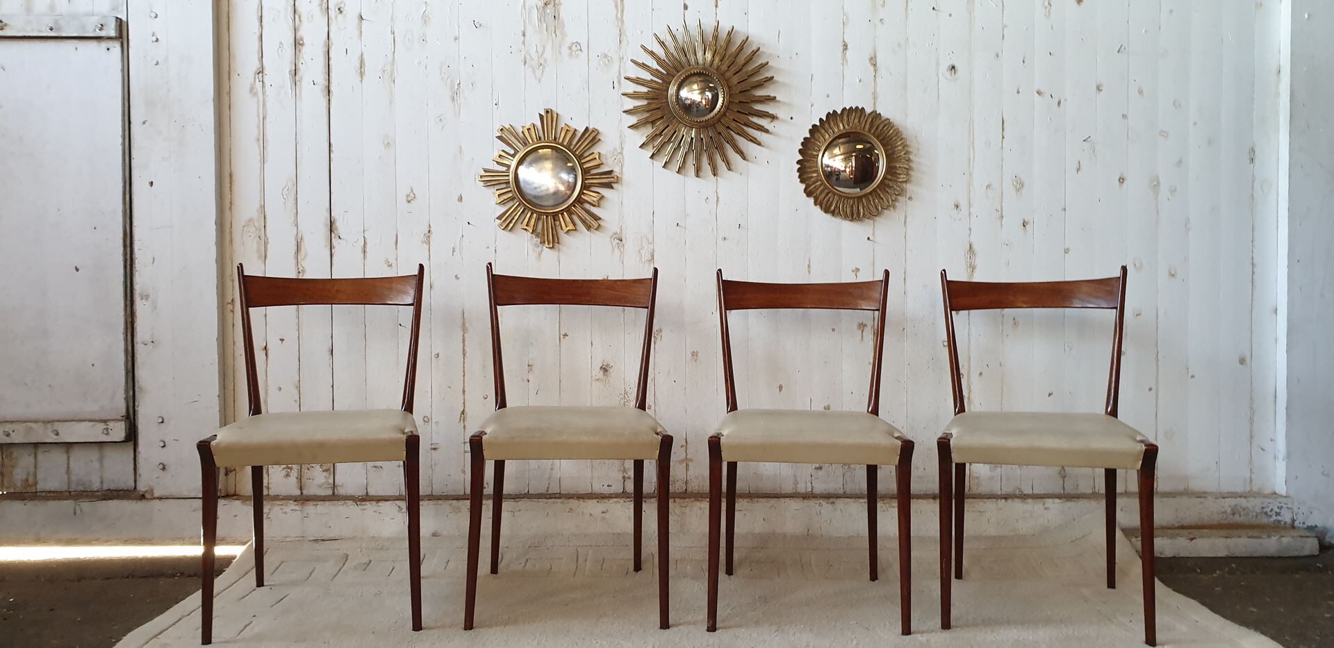 S2 teak dining chairs by Alfred Hendrickx for Belform 1960