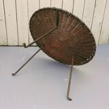 Curved table ferrotine sewing ball of vintage wool