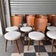 Set of 14 Baumann bistro chairs