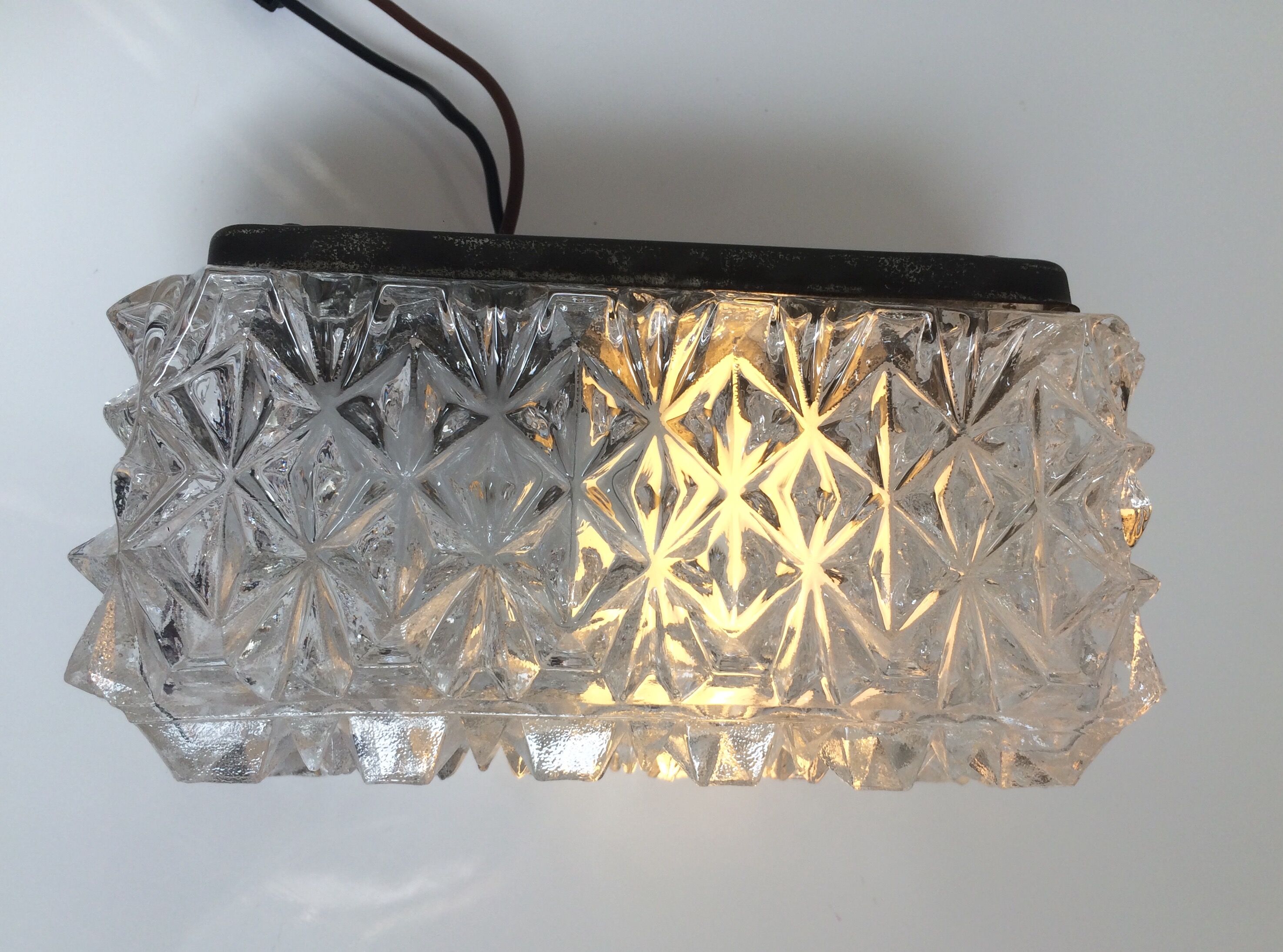 Ceiling light 50s glass