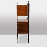 Pair of Italian cabinets in teak veneer. 1960s.