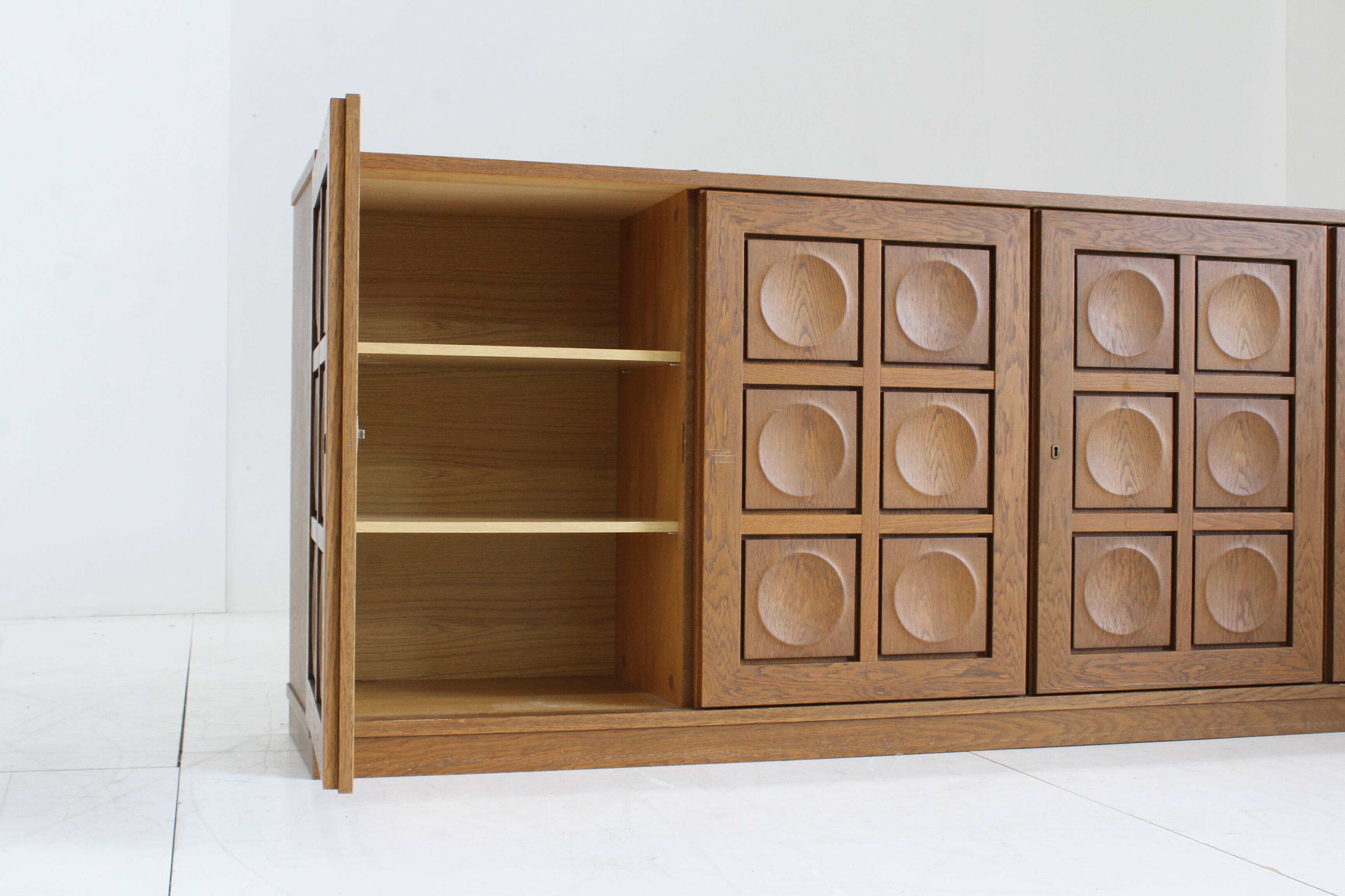 Buffet brutaliste vintage des années 1970 Gerhard Bartels