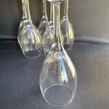 Red wine glasses