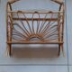 Vintage rattan magazine holder