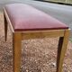 Art Deco piano stool bench in original Skai.