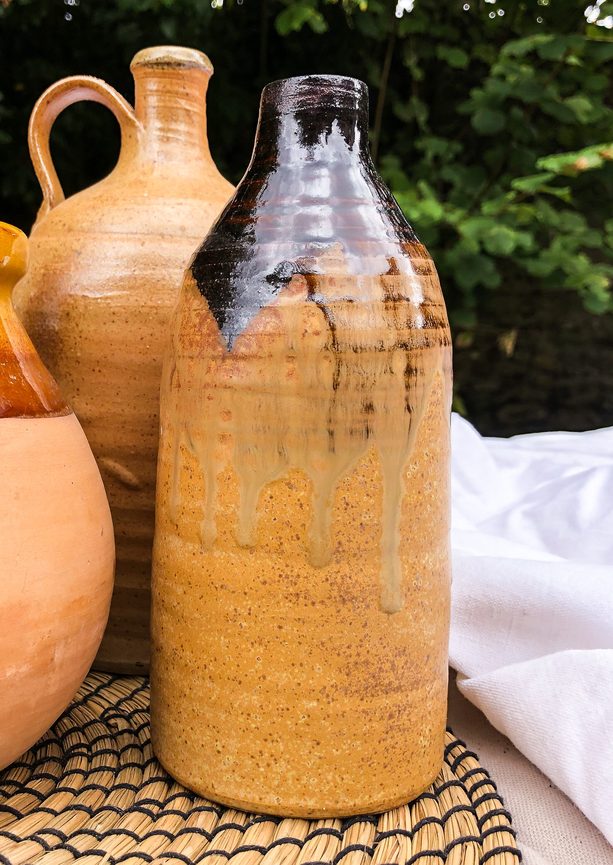 Vase en céramique bi-ton