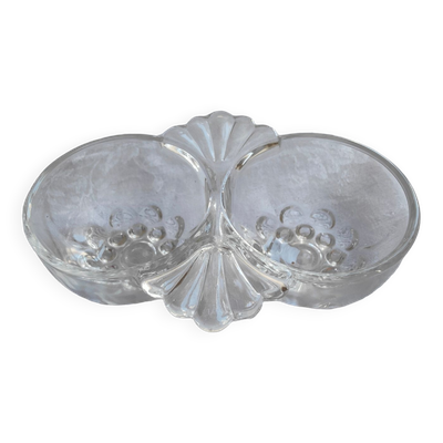 Salière poivrière vintage en verre