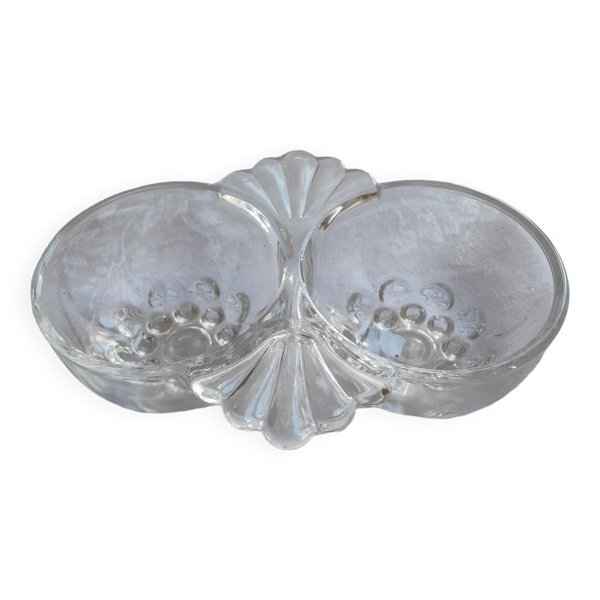 Salière poivrière vintage en verre