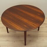 Round rosewood table, Danish design, 1960s, manufacturer: Gudme Møbelfabrik