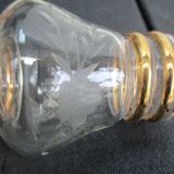 Art deco vase, engraved glass