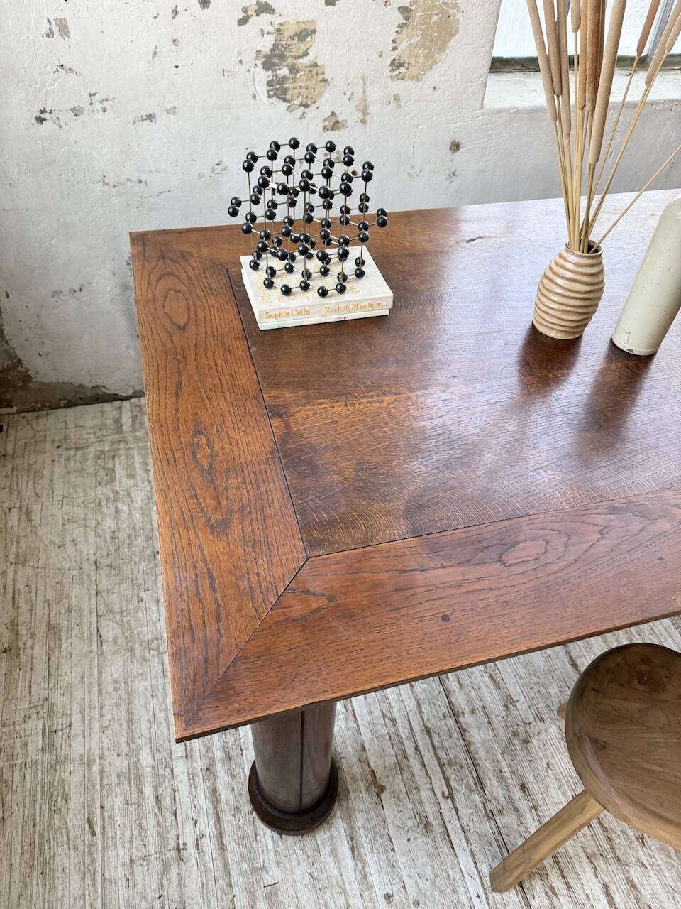 Dudouyt oak dining table 1940