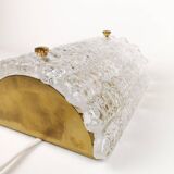 Large Modern Midcentury Wall Lamp Orrefors by Carl Fagerlund