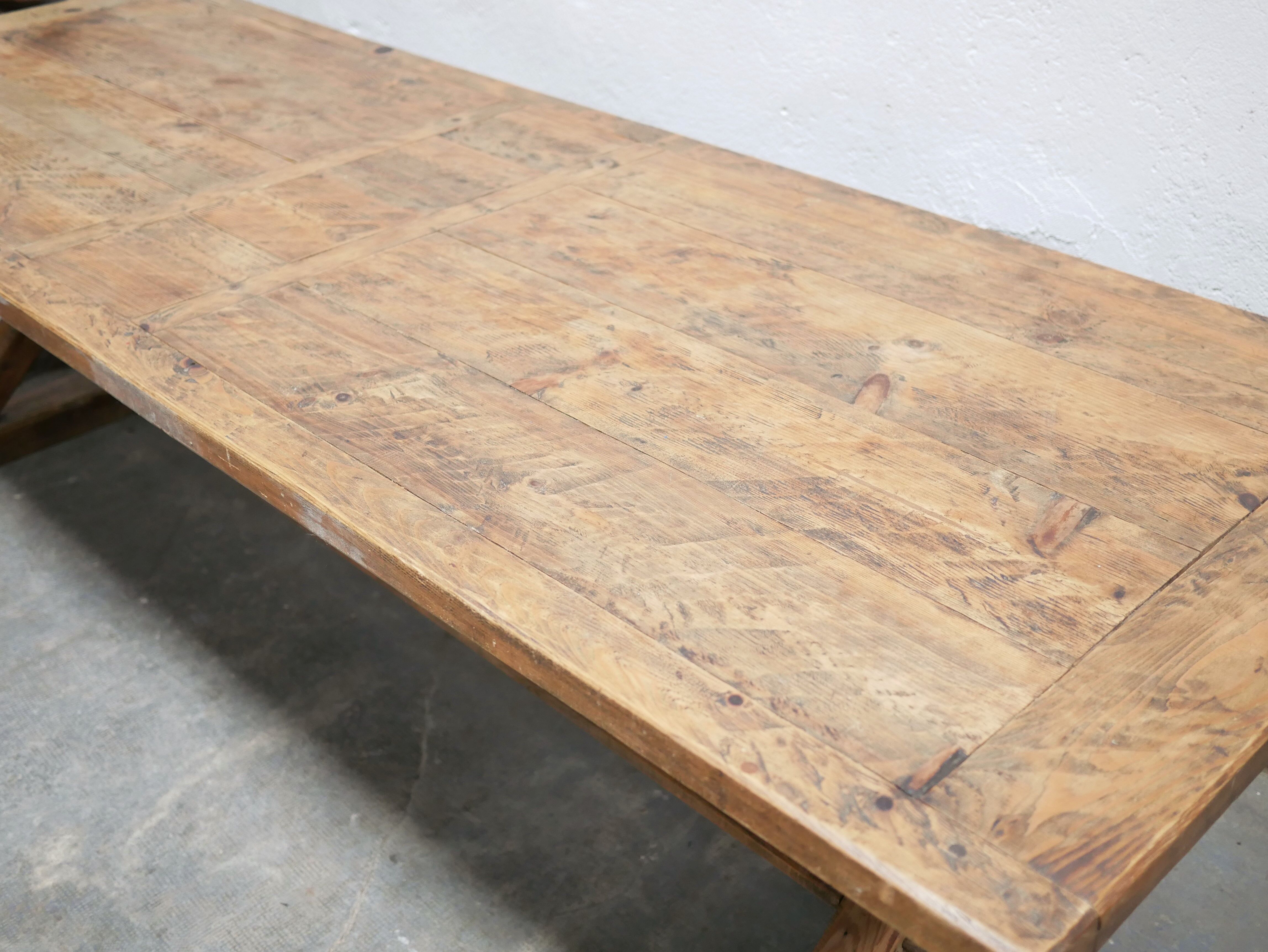 Vintage farm dining table