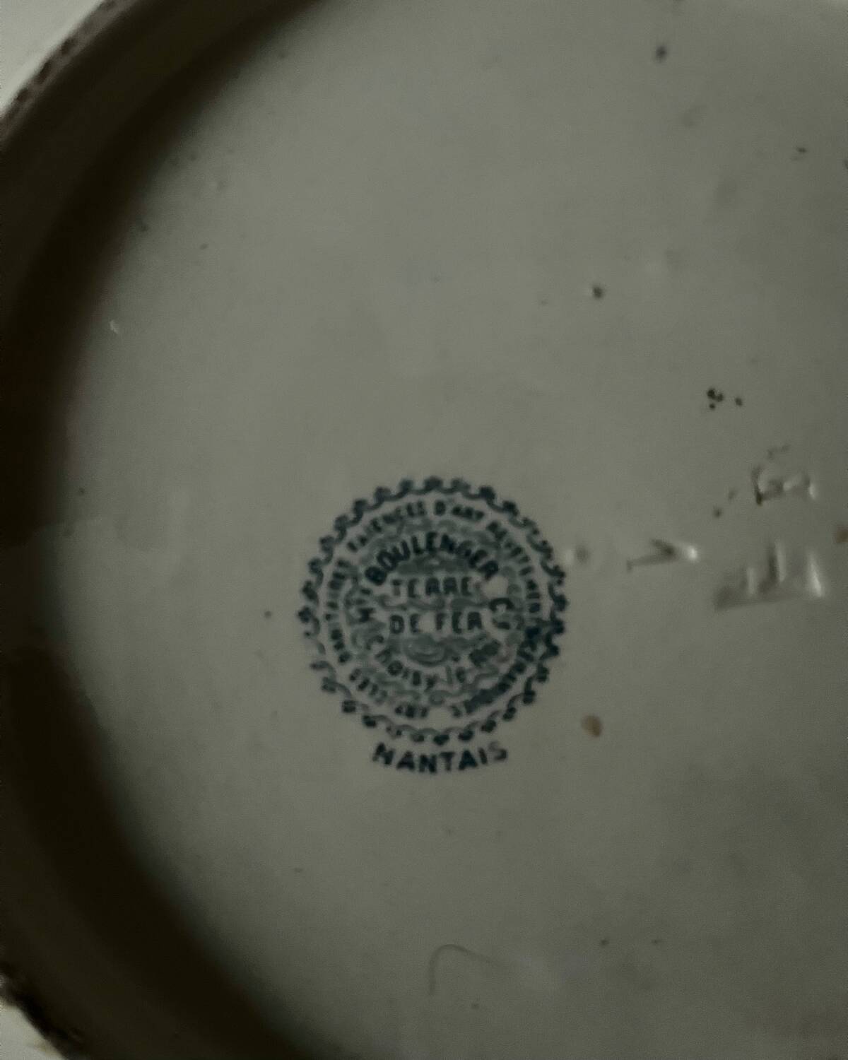 Biulenger Choisy-le-Roi Nantais iron earth salad bowl