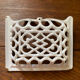 White cast iron soap holder