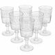 6 verres modèle frise à la grecque - 1890/1910