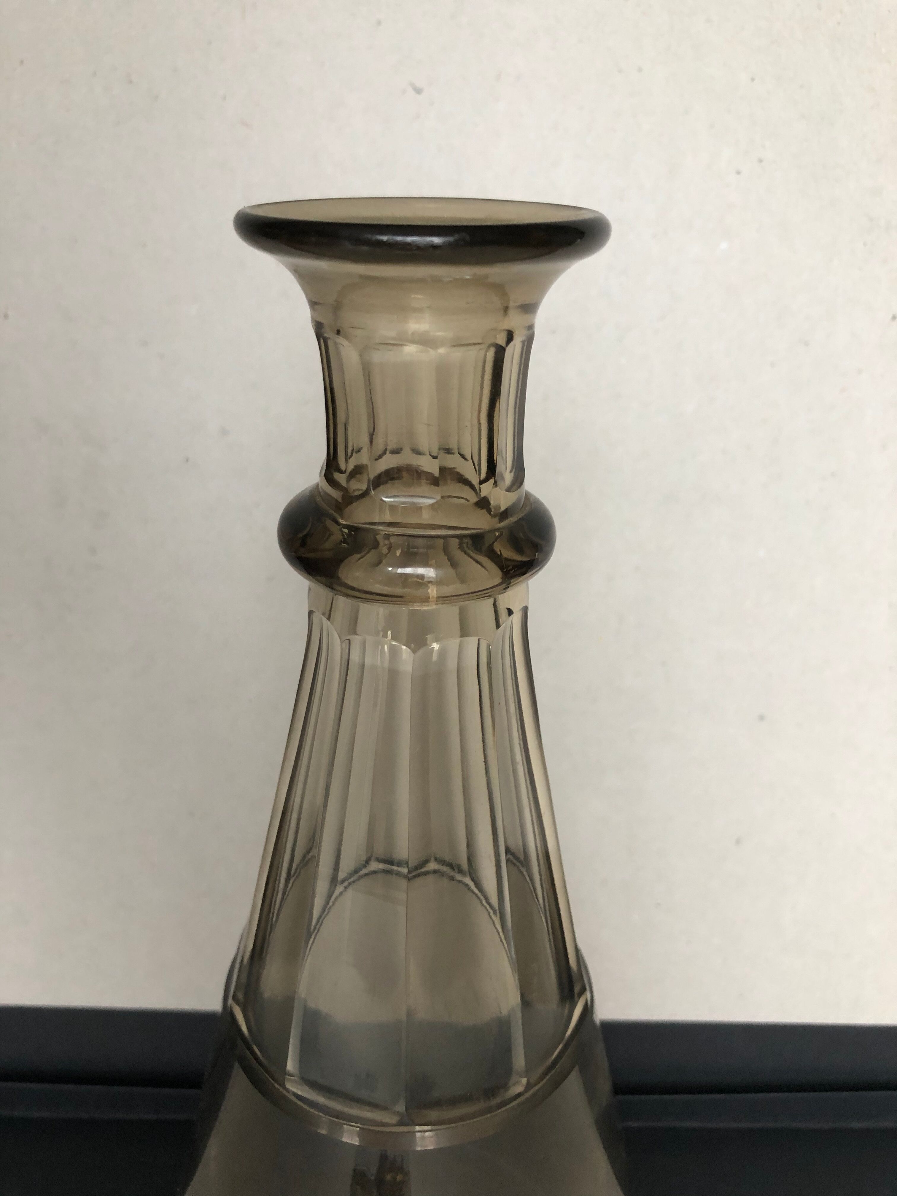 Smoked glass carafe