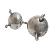 Eclectic silver salt and pepper holder, Germany, 1890s