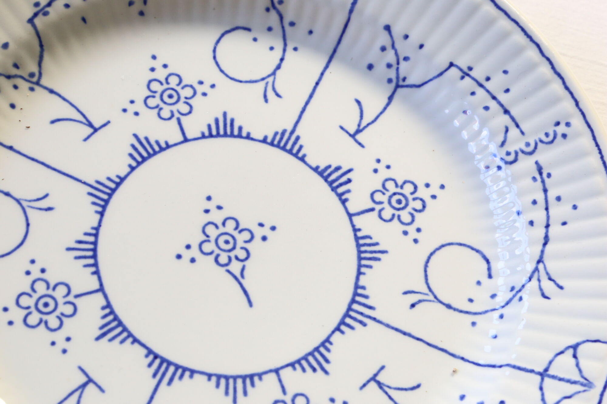 Set of 6 dessert plates Boch La Louvière Belgium, vintage, Belgium