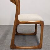 Set of 4 Baumann sled chairs, France circa 1970.