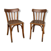 Pair of bistro and bohemian chairs 1950