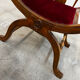 Fauteuil Dagobert, assise rouge