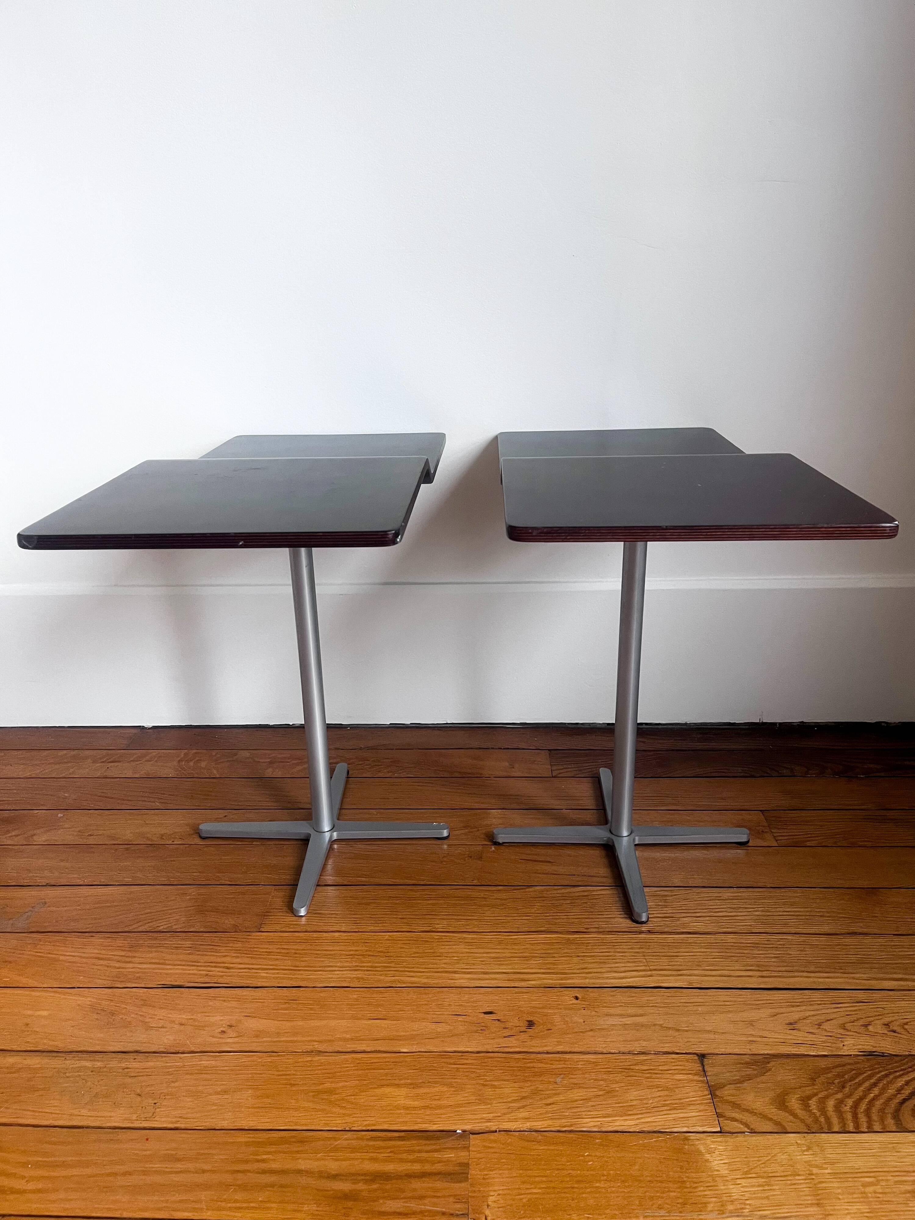 Vintage side table pair