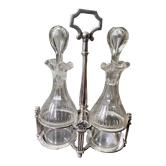 Former servant oil and vinegar silver and cut glass