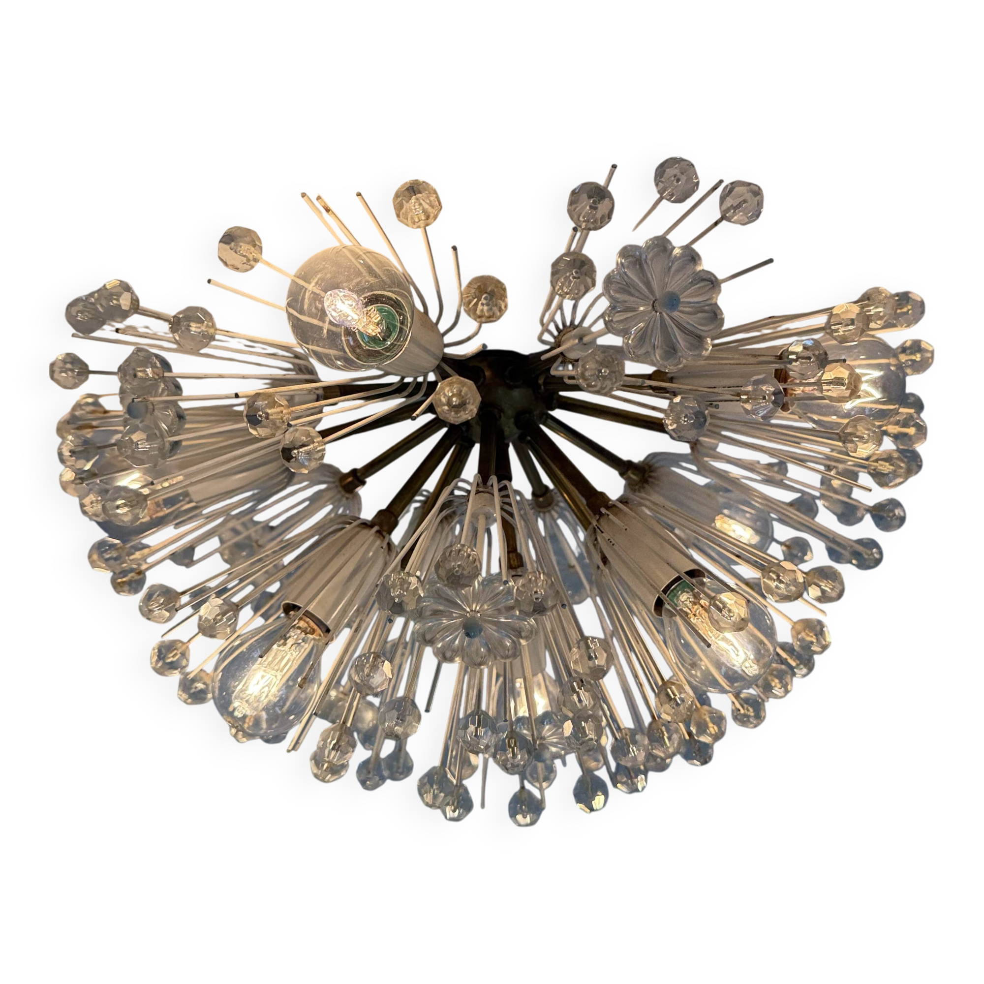 Snowball Ceiling Lamp by Emil Stejnar for Rupert Nikoll, 1950s