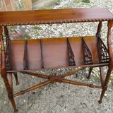 Porte revus  / livre d'hotel en acajou vintage