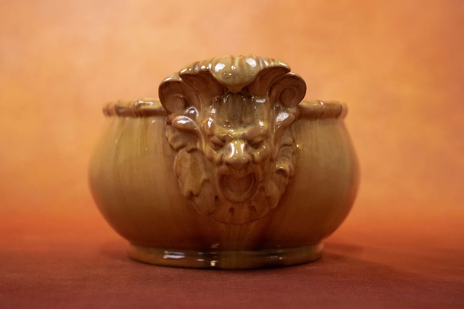 Late 19th - early 20th century glazed earthenware planter - Clément Massier