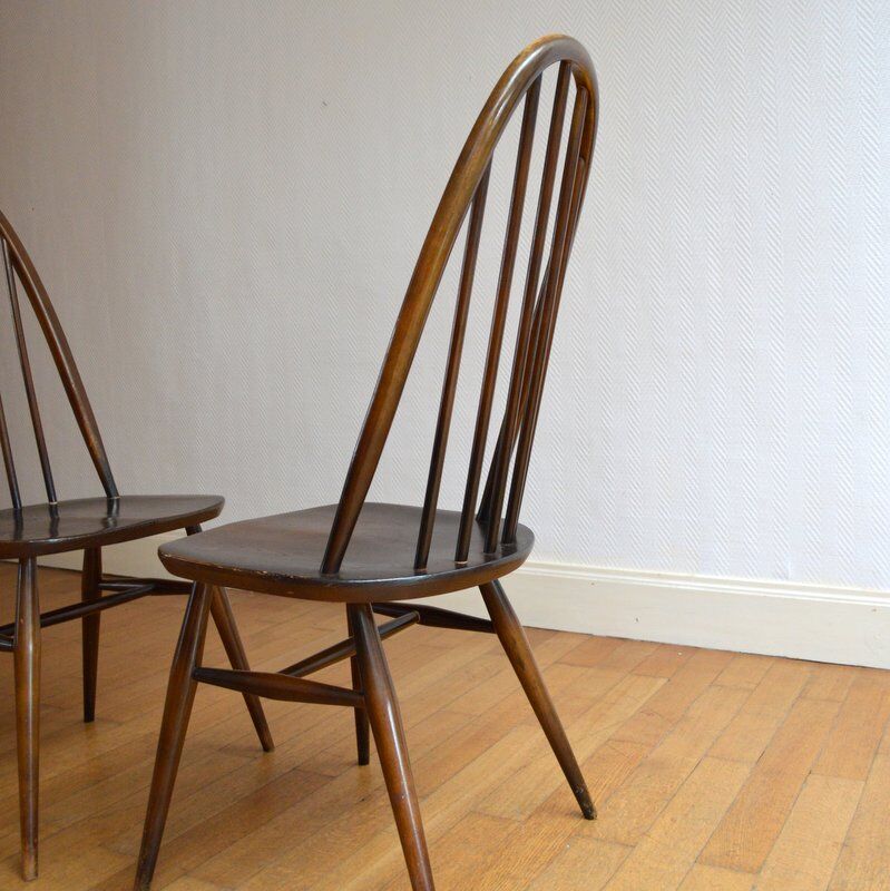 Pair of chairs 60s Ercol vintage