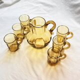 Service à orangeade, 1 cruche et 5 verres