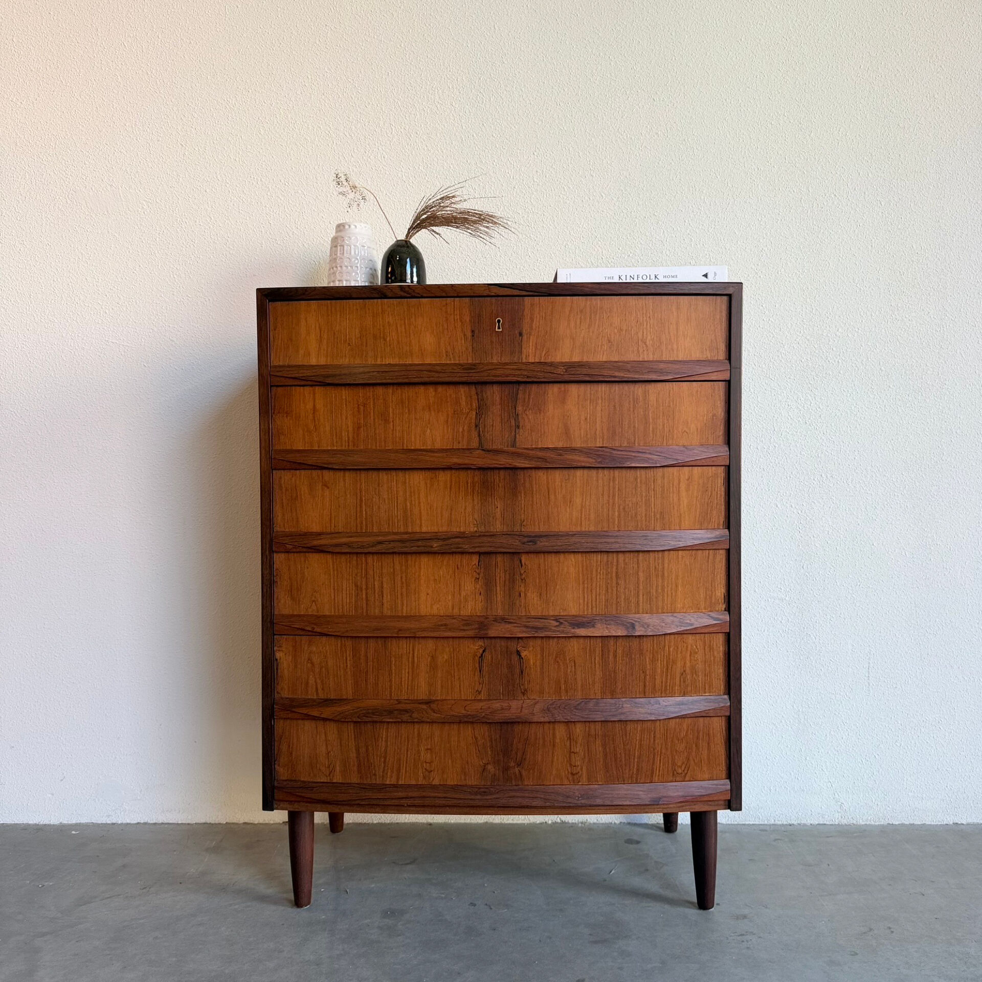 Vintage chest of drawers rosewood 