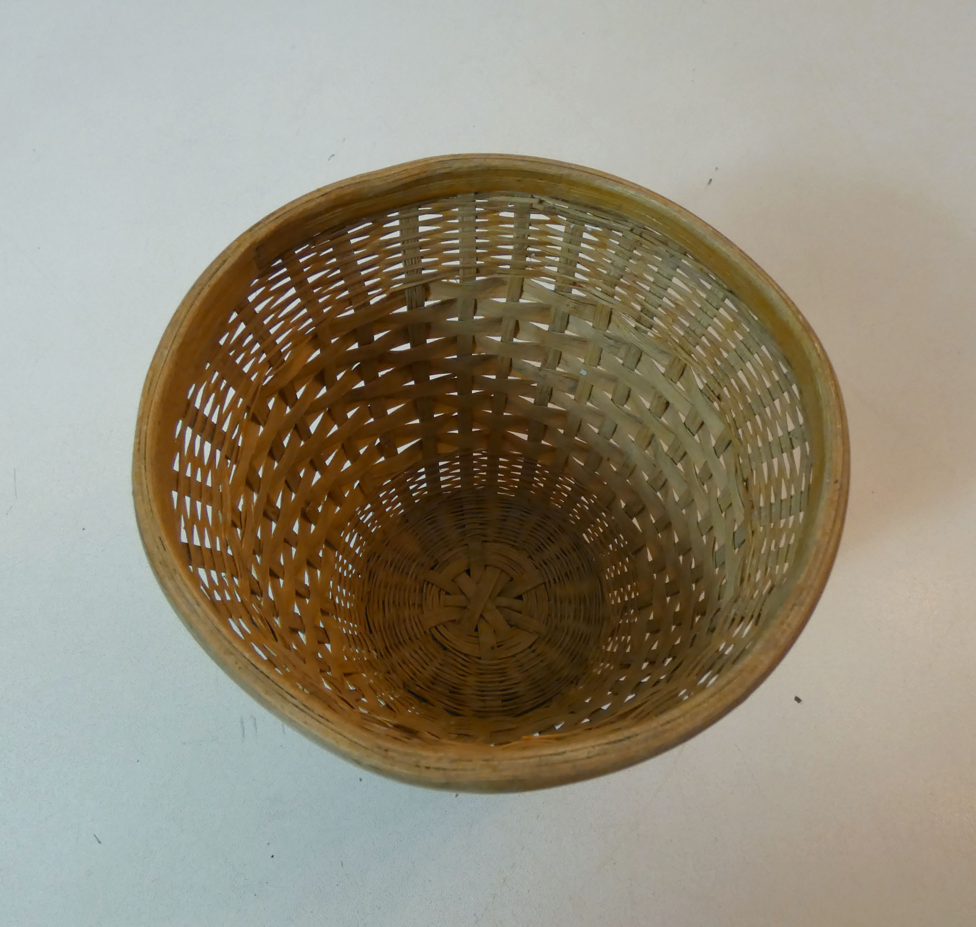 Vintage rattan pot cover